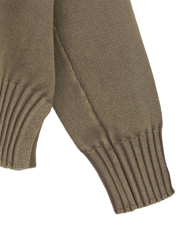 Green Parks ピグメントニットプルオーバー Light Beige