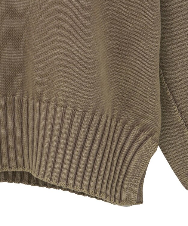 Green Parks ピグメントニットプルオーバー Light Beige