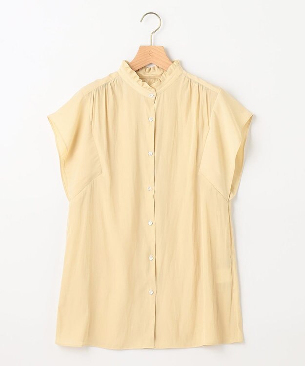 組曲 【大人気シリーズ】ギャザーライトデシン ブラウス イエロー系