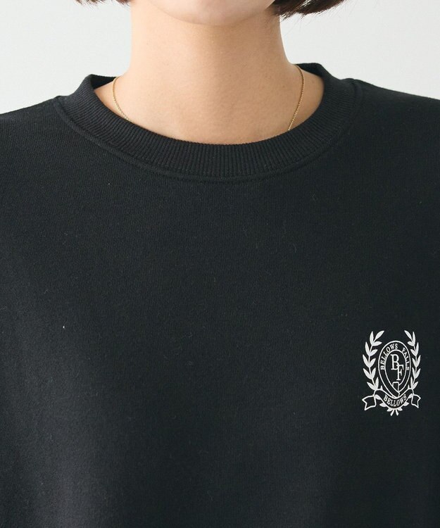 CRAFT STANDARD BOUTIQUE ライン入り裾フリルワンピース Black