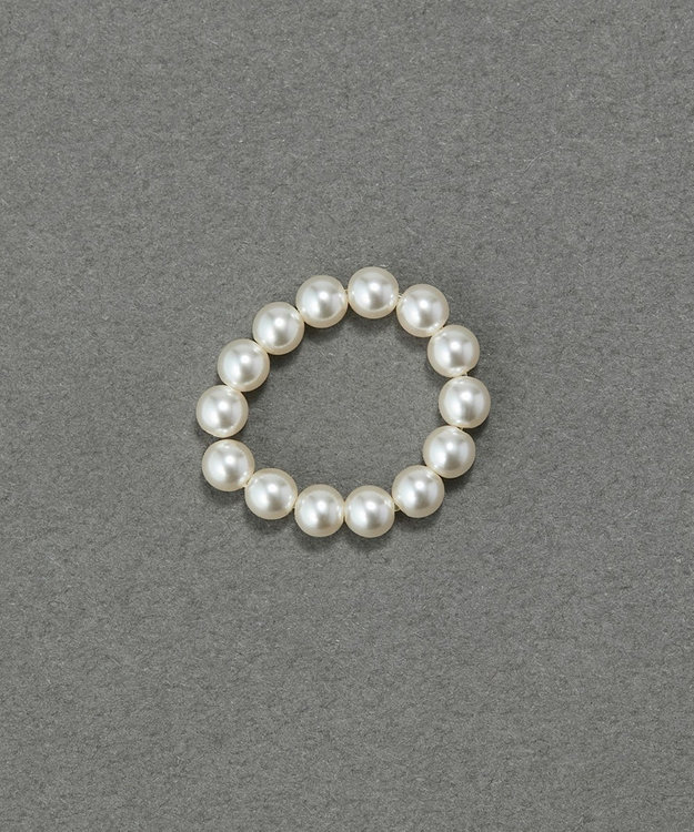 Phoebe 【伸びるリング】バブルフィットリング　パール4mm ホワイト