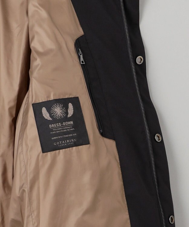 GOTAIRIKU 2年連続売上NO1【仕事で着られる】MINOTECH/ミノテック ドレス ダウンコート ブラック系