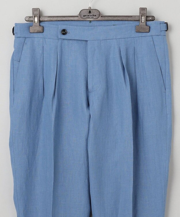 GOTAIRIKU 麻素材【MADE IN ITALY】BERWICH スラックス(SCOTCH) ブルー系