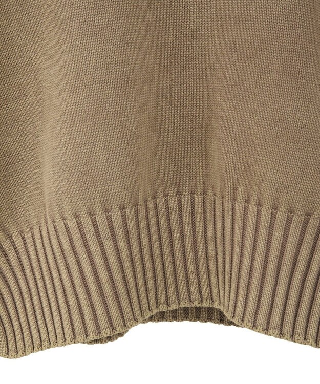 Green Parks ピグメントニットプルオーバー Light Beige