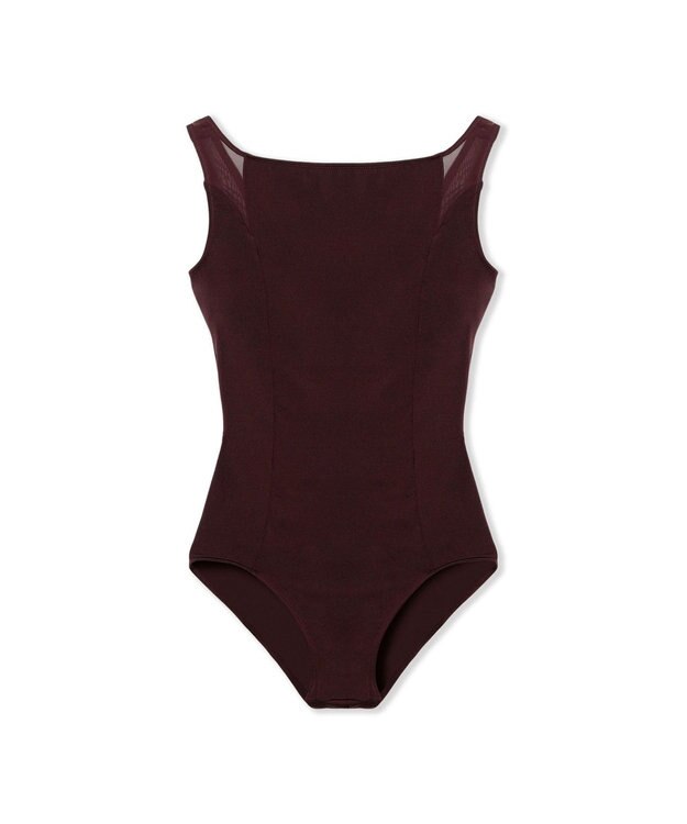 Chacott 【Nela ライン】ノースリーブレオタード マホガニー