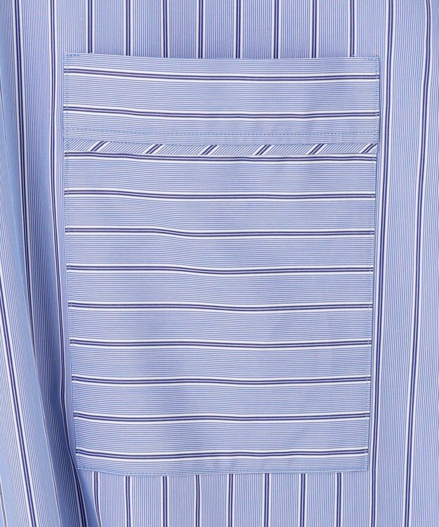 uncrave THOMAS MASON ボウタイブラウス ブルーストライプ