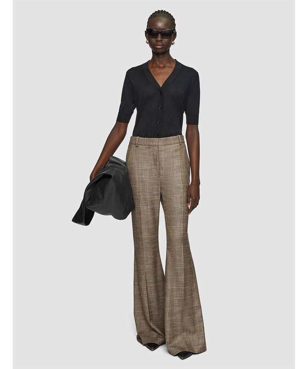 JOSEPH ウールバンブー　フレアートラウザーズ Escargot Mel