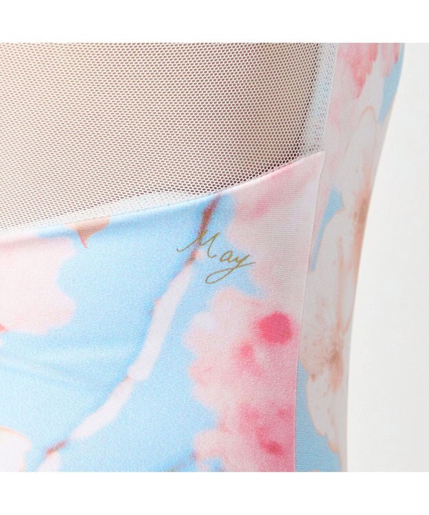 Chacott 【MAY NAGAHISA】ノースリーブレオタード チェリーピンクプリント