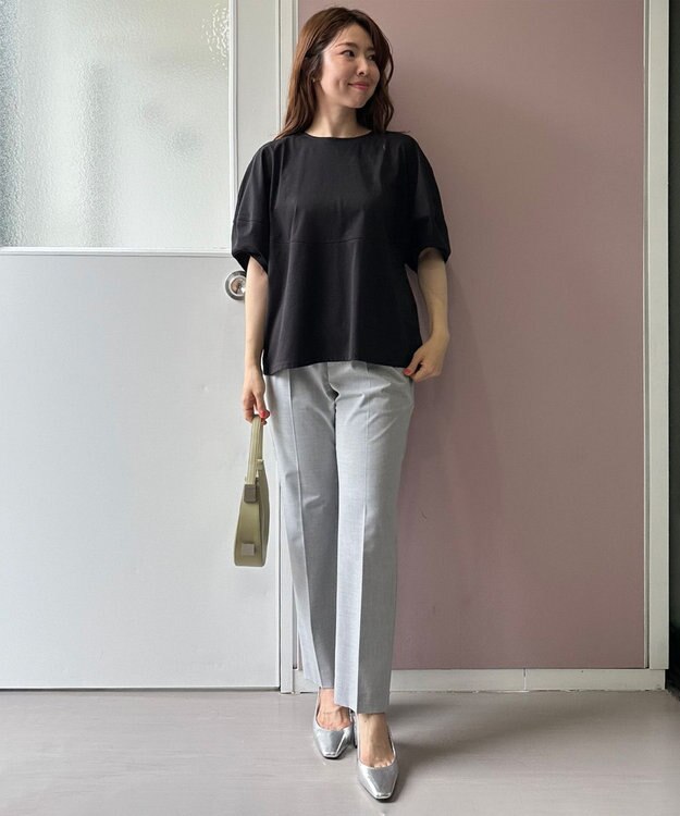 UNFILO ランタンスリーブ Tシャツ ブラック