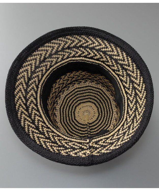 AURORA LANVIN en Bleu ランバン オン ブルー 手編み風ペーパーサーモ中ツバ ハット マルチ