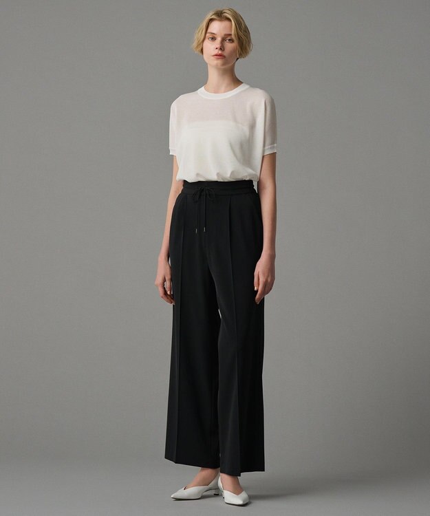 uncrave 【接触冷感・撥水・洗濯機洗い可】クールタッチツイル パンツ（uncrave STANDARD） ブラック