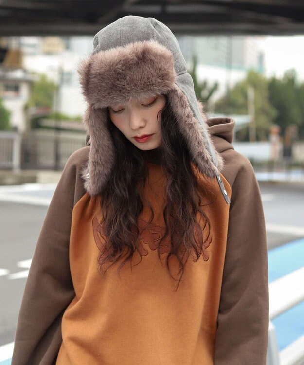 WEGO 【ユニセックス着用ITEM/暖かい】フライトキャップ スミクロ