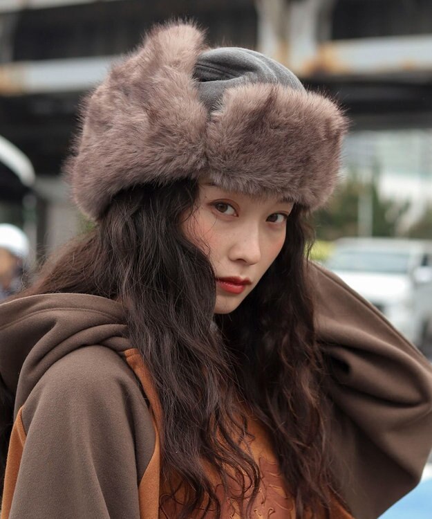 WEGO 【ユニセックス着用ITEM/暖かい】フライトキャップ スミクロ