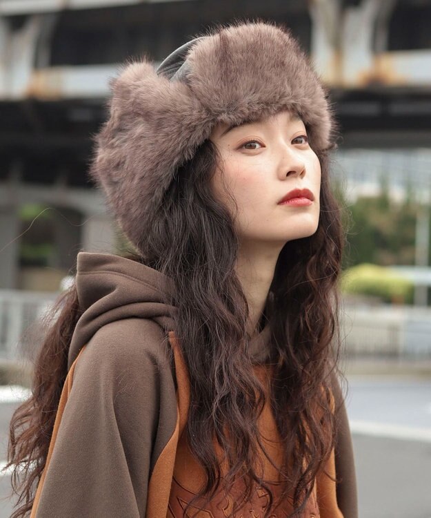 WEGO 【ユニセックス着用ITEM/暖かい】フライトキャップ スミクロ