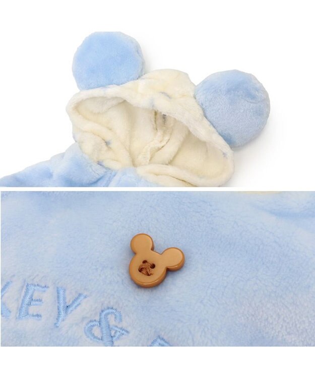 PET PARADISE ディズニー ミッキーマウス フレンズボアパーカー 小型犬 ブルー