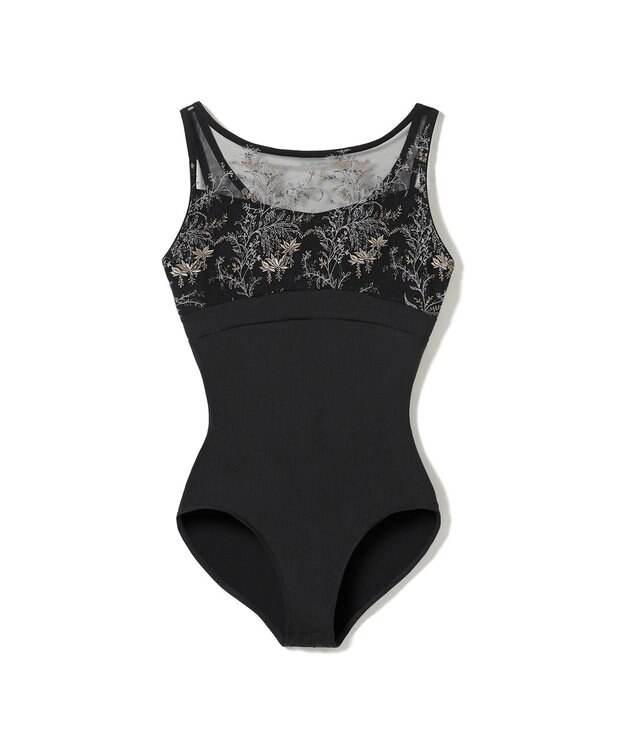 Chacott ノースリーブレオタード ブラック