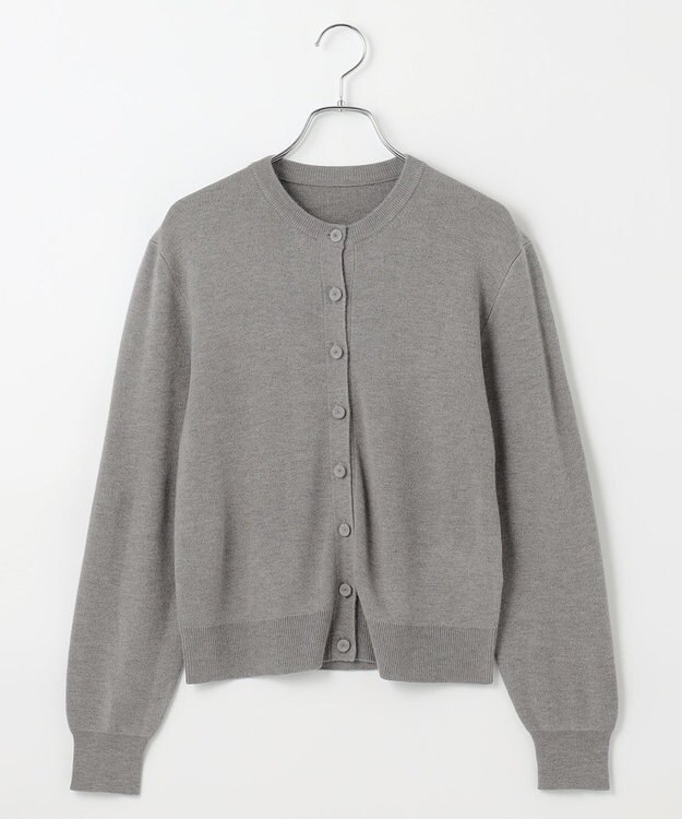 #Newans 【カシミヤ混】コンパクトニットカーディガン グレー
