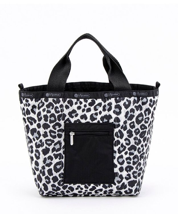 LeSportsac SM REVERSIBLE PKT TOTE/2ウェイブラック/ニュートラルレオパード 2ウェイブラック/ニュートラルレオパード