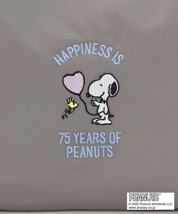 Y'SACCS SNOOPYデザイン　ギャザー2wayミニトート グレー