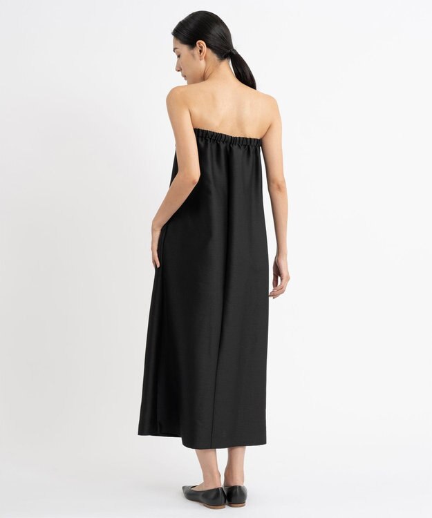 23区 【エステータ】シルクウールツイル ワンピース ブラック系