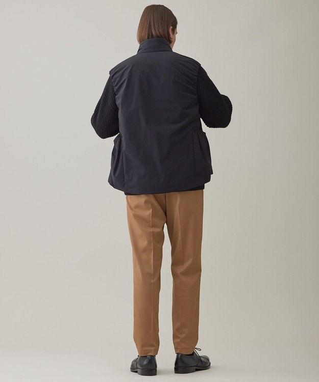 UNFILO MENS ウールライク テーパードパンツ ブラウン