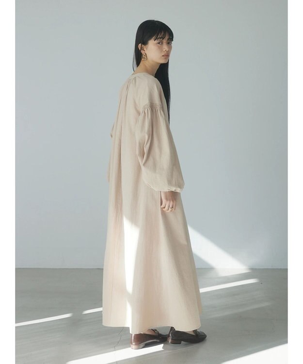 Green Parks ａ．袖ギャザーボリュームワンピース Beige