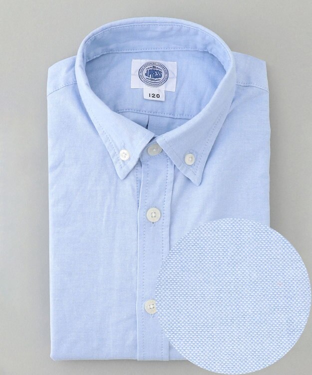 J.PRESS KIDS 【110-130cm】ドレスオックス 半袖 シャツ サックスブルー系