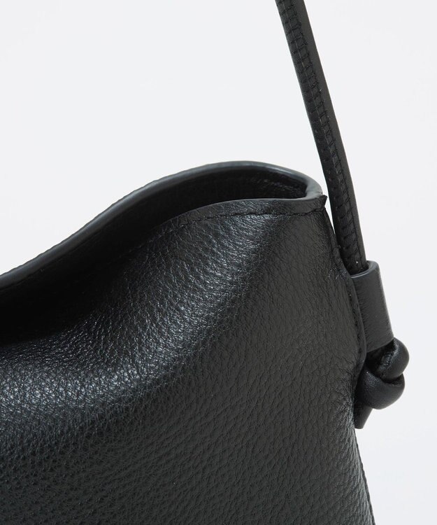 TOPKAPI 【TREASURE TOPKAPI】ソフトレザー フラップ ワンハンドル ショルダーバッグ ブラック