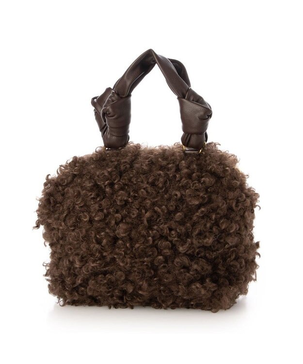 UNBILLION カカトゥ kakatoo / シアリングフェイクファー2wayバッグ チョコ