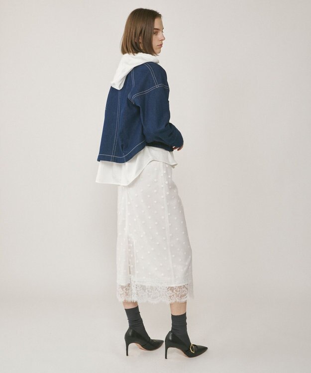 GRACE CONTINENTAL ラグランショートシャツジャケット インディゴ