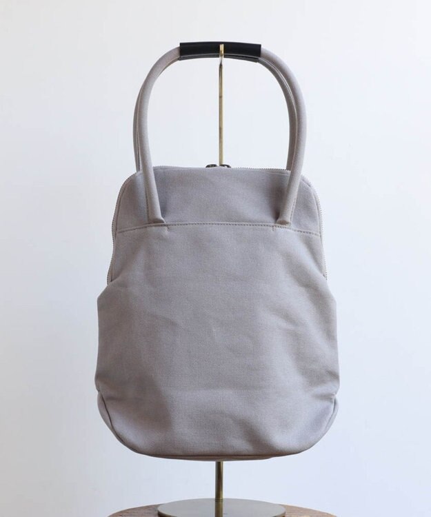 AND WOOL ポピー押し花刺繍バッグ グレー