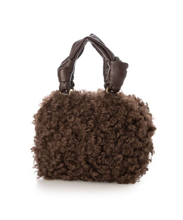 UNBILLION カカトゥ kakatoo / シアリングフェイクファー2wayバッグ チョコ