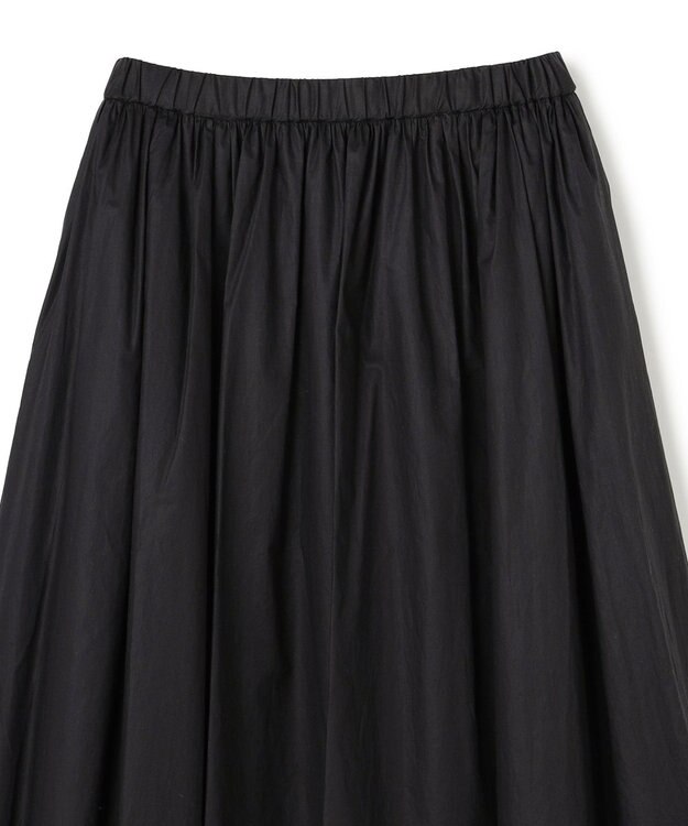 UNFILO コットンローン ボリュームスカート ブラック