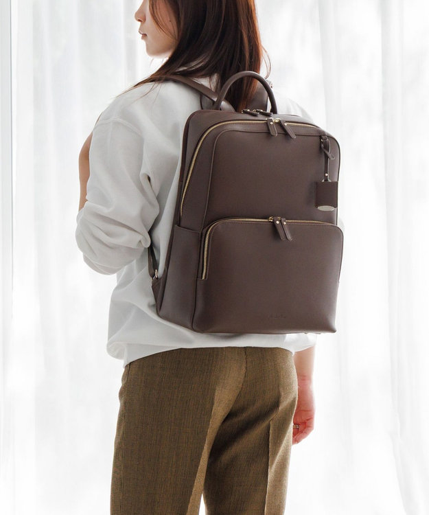 ACE BAGS & LUGGAGE Jewelna Rose フレイヤ・リュック2 2気室 14.0インチPC 16142 ジュエルナローズ ダークブラウン