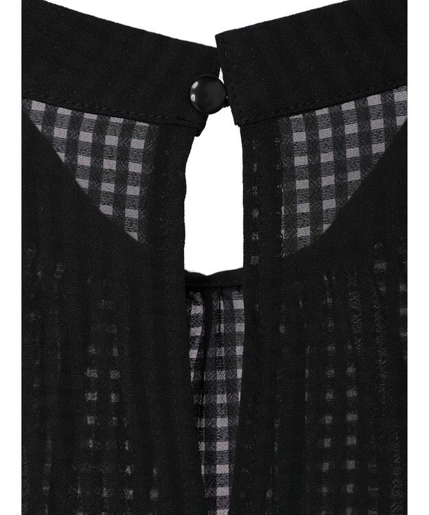 earth music&ecology Ｃｈｅｃｋドビーブラウス Black