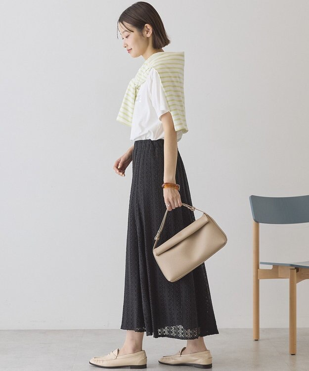 AMERICAN HOLIC SILVERプリント半袖Tシャツ Off White