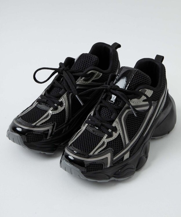 WEGO プリントデザインスニーカー ブラック