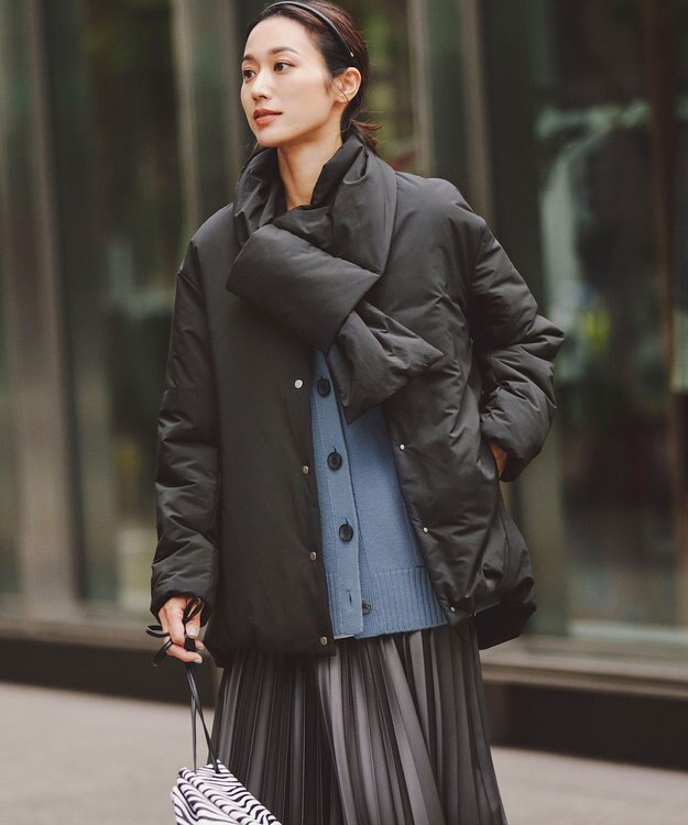 23区 【CLASSY.12月号掲載】カウヘアー ミニ巾着 バッグ ゼブラプリント