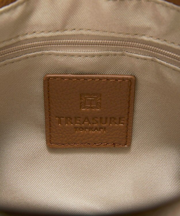 TOPKAPI 【TREASURE TOPKAPI】ソフトレザー フラップ ワンハンドル ショルダーバッグ キャメル