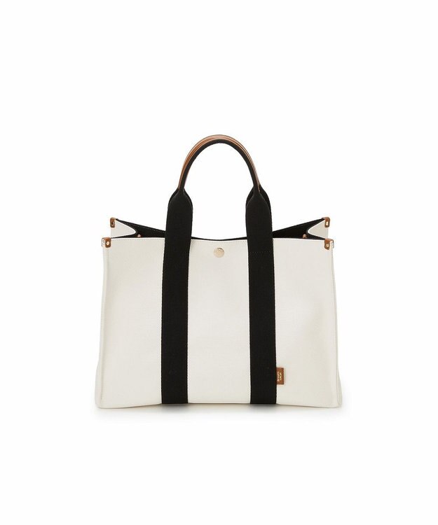 TOPKAPI 【Breath TOPKAPI】NEO CANVAS ネオキャンバス カラーハンドル トートバッグ ホワイト