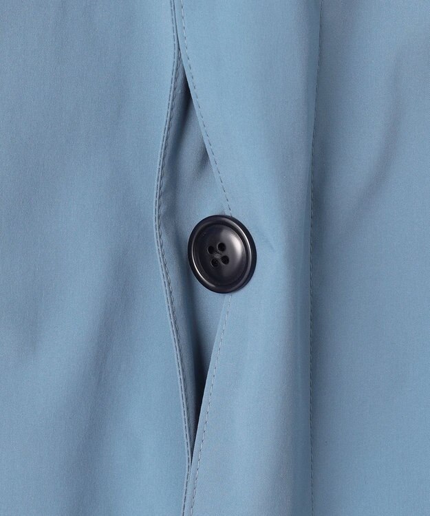 J.PRESS MEN 【ビジネス対応可】【撥水加工 / ウォッシャブル可】テクニカルライトポプリン ドレスカーコート サックスブルー系