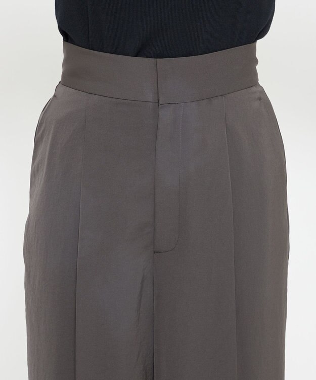 uncrave マット サテン ワイドパンツ（uncrave STANDARD） スレート