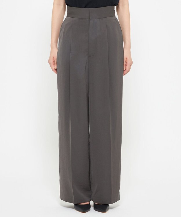 uncrave マット サテン ワイドパンツ（uncrave STANDARD） スレート