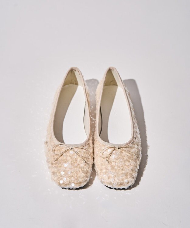 AMERICAN HOLIC グリッターパンプス Beige