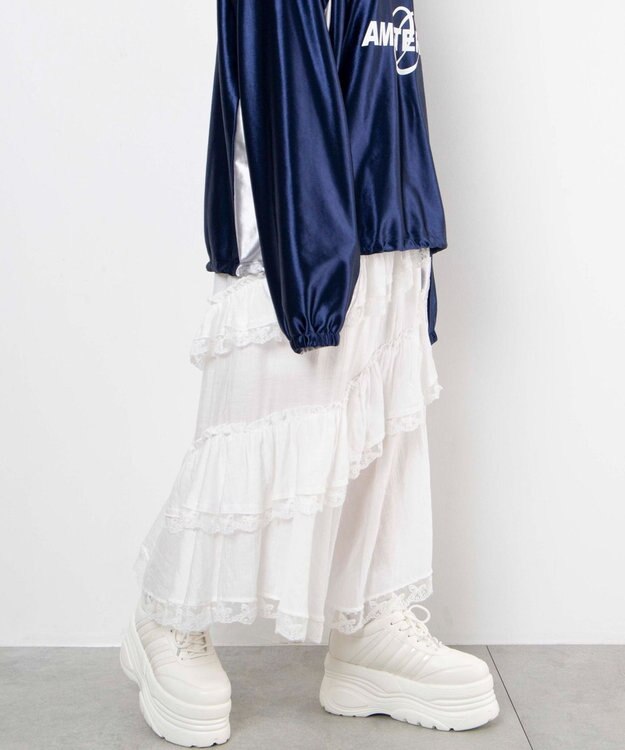 WEGO 超厚底ラインスニーカー ホワイト