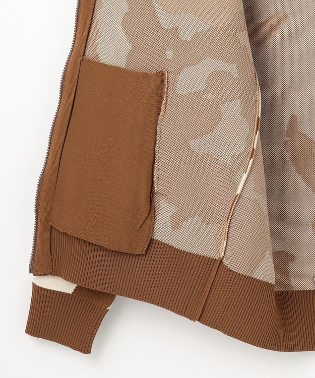 PW CIRCULUS 【WOMEN】ピント柄 ジップアップニットフーディ ベージュ系5