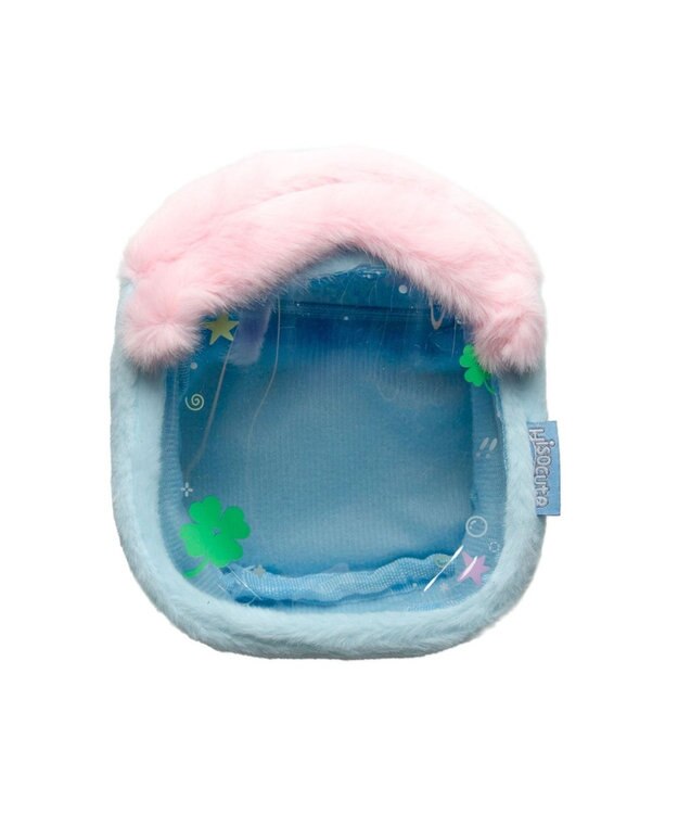 WEGO ふわふわおうちぬいポーチ サックス
