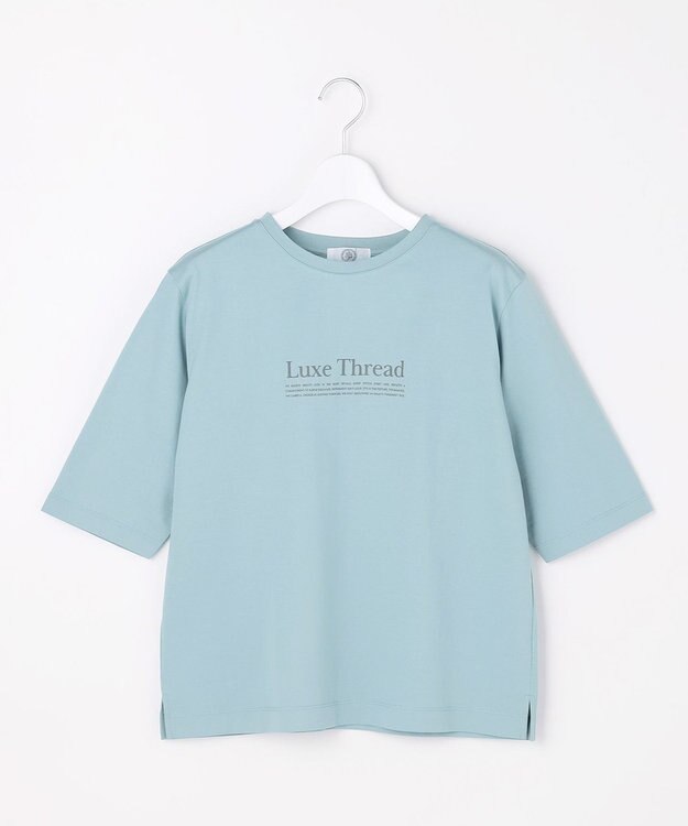 J.PRESS LADIES S ロゴTシャツ アクア系