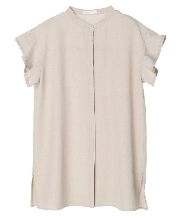 Green Parks 接触冷感　比翼シャツチュニック Light Beige