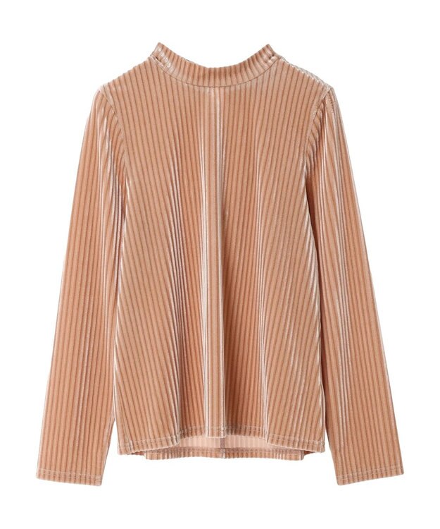 Green Parks ・ＳＵＧＡＲ　ＳＰＯＯＮ　ベロアストライプハイネック Light Pink